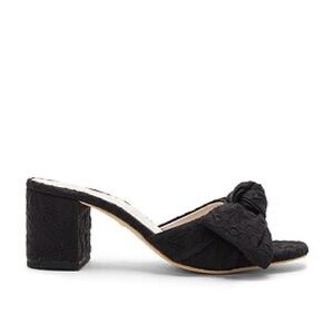 Raye Mule with Bow in black